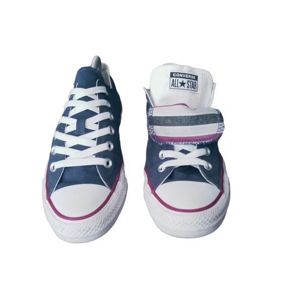 Converse All Stars Chuck Taylor Blue Canvas Low Top Unisex Sneakers W9 M7 - Picture 1 of 8